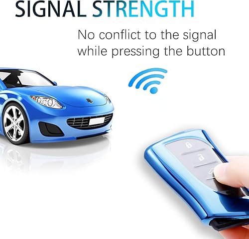 Miniatura 4 de WORCAS Funda para llavero inteligente de TPU suave de alta calidad compatible con Lexus ES350 ES300h UX200 LS500 LS500H LC500 LC500h con control