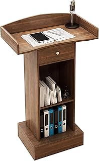 Genérico Atril portátil de Madera, mostrador de recepción para Bodas, oratoria, Bienvenida a Clientes, Plataforma de presentación versátil, estación de exhibición Profesional.