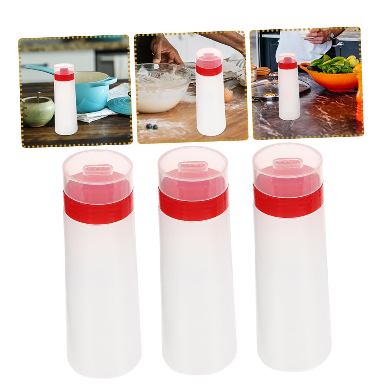 15pezzi Bottiglie Squeeze Per Condimenti Per Salsa Bbq Ketchup e Marmellata Bottiglie Ricaricabili Design Elegante Per Cucina e Ristorazione