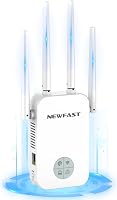NEWFAST 1200Mbps WiFi erősítő, 2.4GHz/5GHz, 4 antenna, Ethernet, WPS 1
