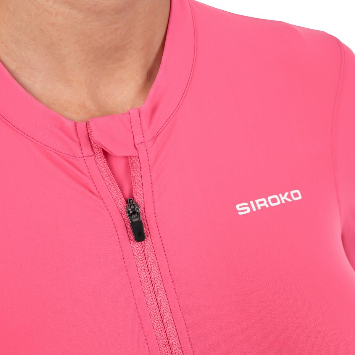 SIROKO Maillot de Gravel Manga Corta Ciclismo GM2-W Golden Pedals Red Rojo