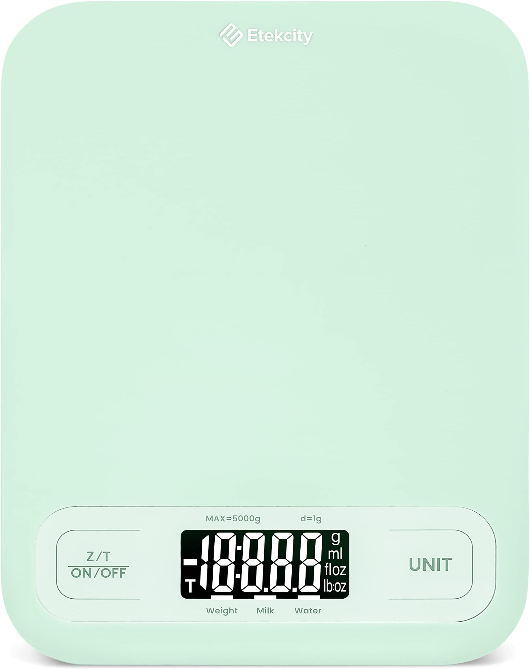 Etekcity Food Kitchen Scale, Digital Grams and Ounces for Weight Loss, Baking, Cooking, Keto and Meal Prep, Large, Green