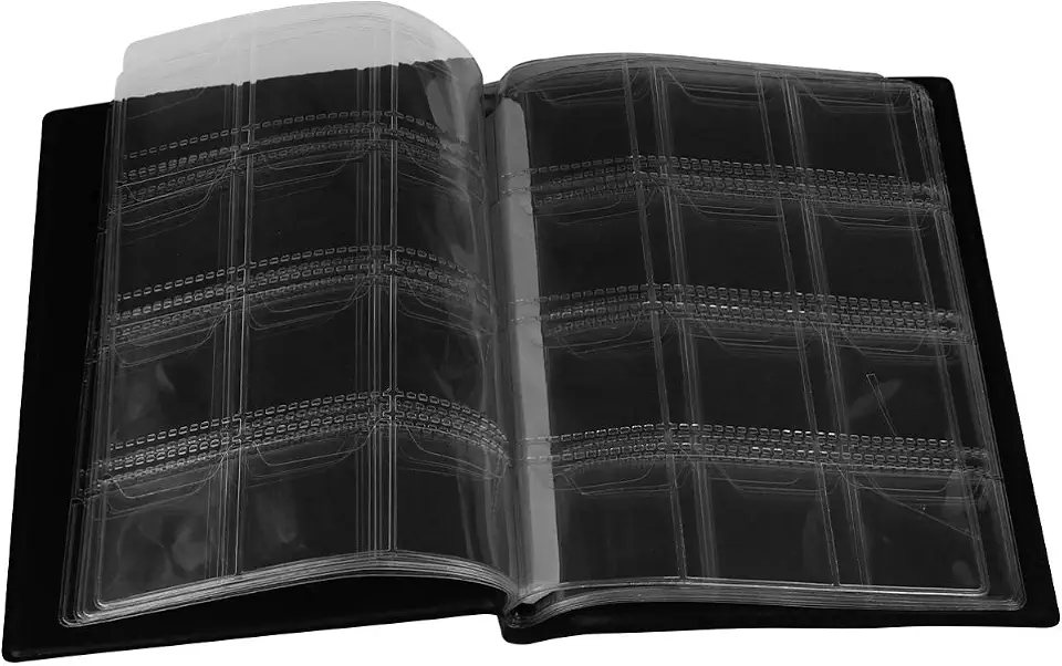 TOYANDONA Álbum de armazenamento de moedas, porta-moedas, coleção de moedas para colecionadores, armazenamento de álbum, adequado para moedas (preto)