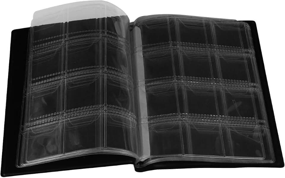 TOYANDONA Álbum de armazenamento de moedas, porta-moedas, coleção de moedas para colecionadores, armazenamento de álbum, adequado para moedas (preto)