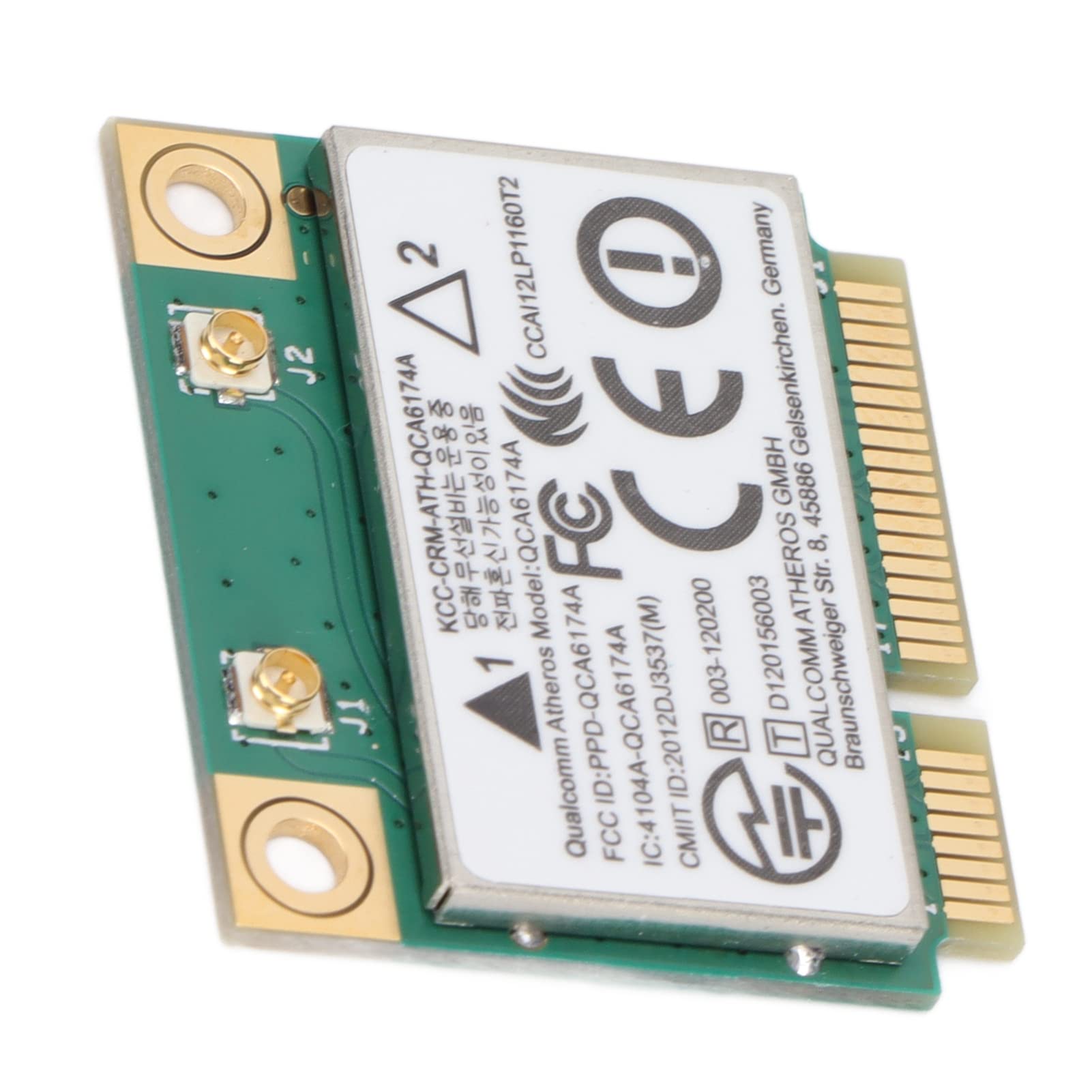 QCA6174 Card Network, PCIE Connection Fast Stable Band Wirless Mini PCI-E 802.11N Computer Supplies for Win 10 WLAN 1200Mbps BT 4.1