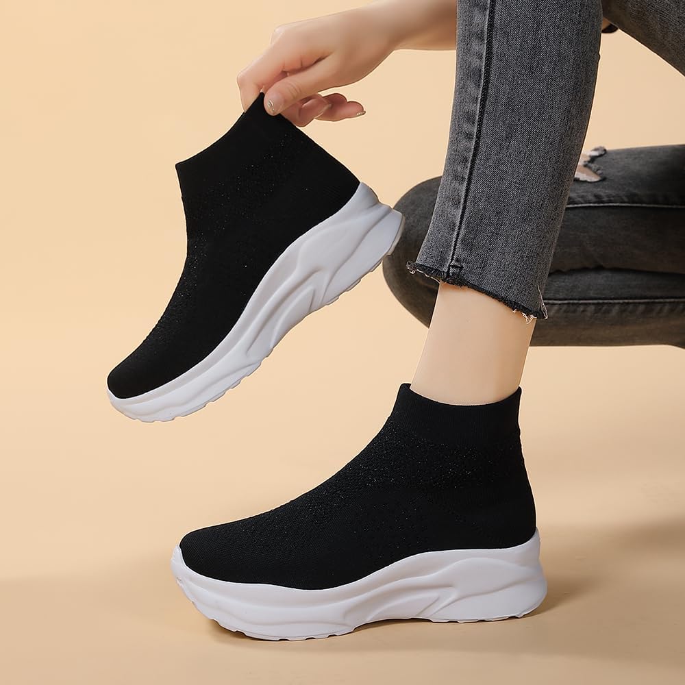 RUIDENG Walking Shoes for Women Nurse Slip Resistant Work Running Sneakers Loafers Platform Sneakers Comfortable Weight Light - Image 7