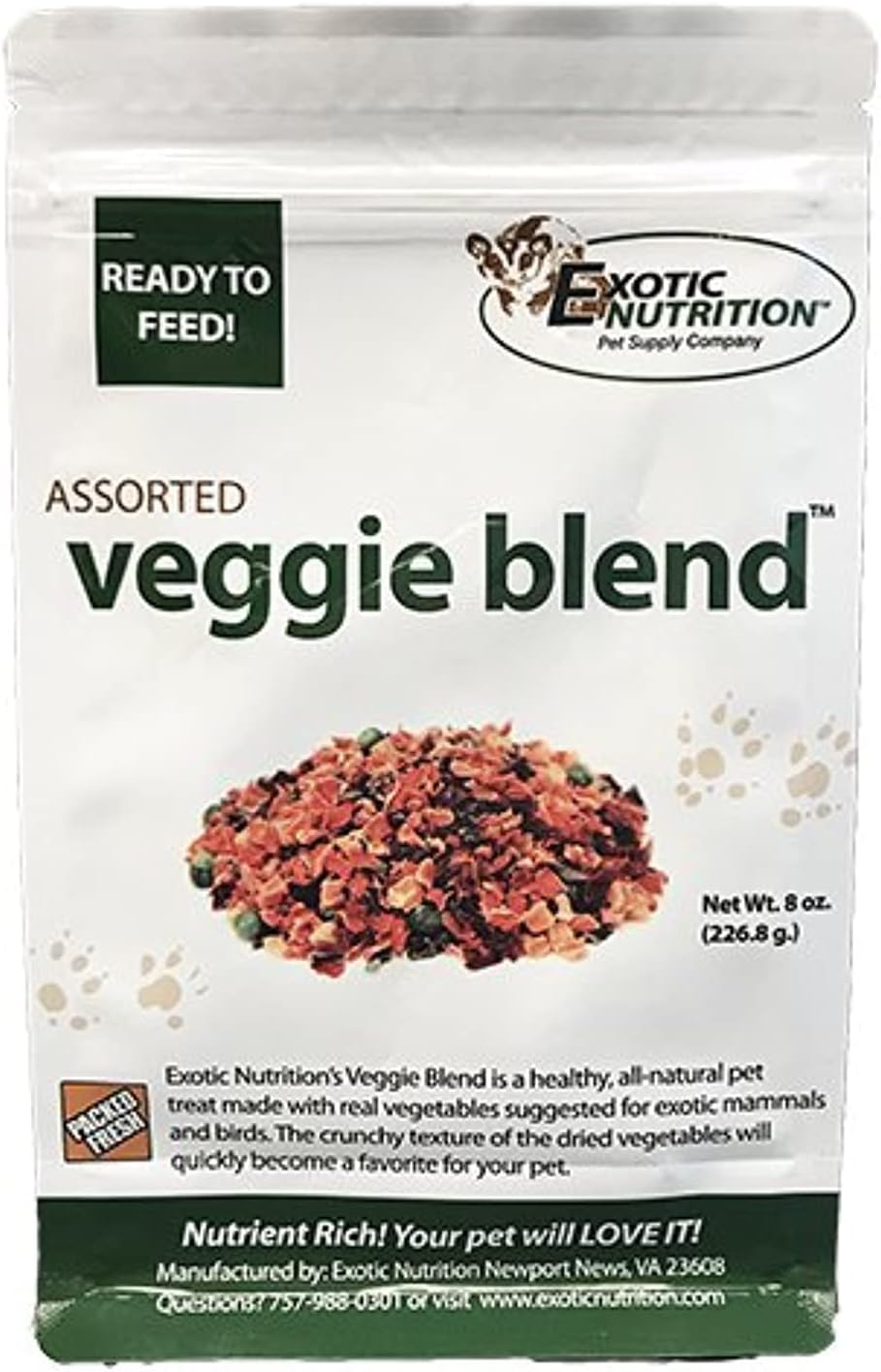 Exotic Nutrition Veggie Blend - 8oz