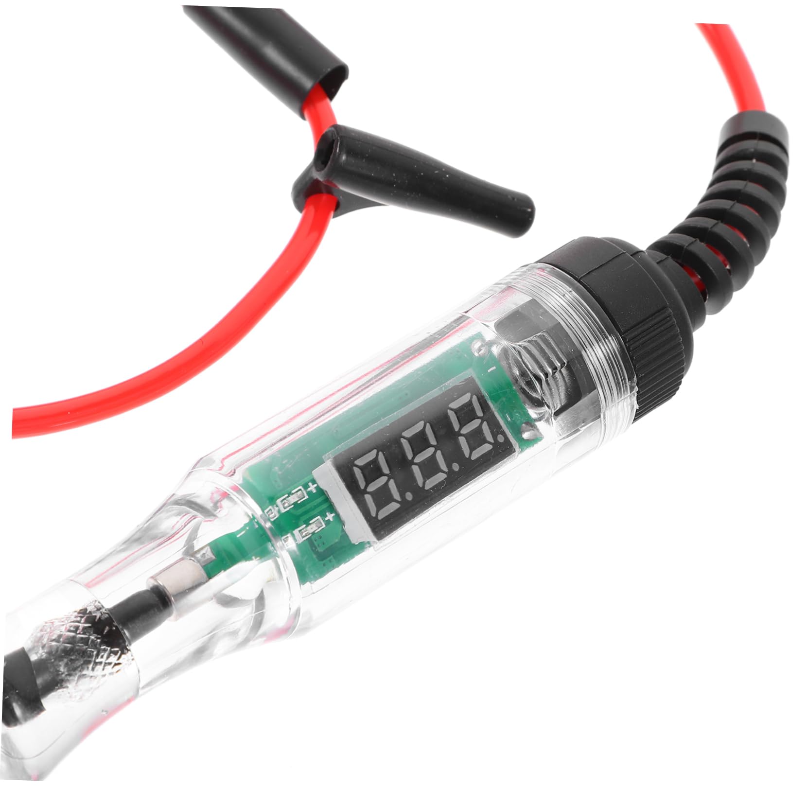 Mipcase 2 Pezzi Tester Elettrico Digitale per Auto con Display LED Rilevatore Tensione e Cavo Strumento Circuitale per Riparazioni Auto e Lavori Elettrici