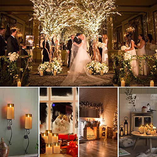 Nimiko Flameless Candles With Remote, Led Pillar Candles With 10-Key Remote Control And 2/4/6/8H Timer, Battery Operated Flameless Candles For Party Christmas Decor Set Of 9 (D3 *H4 5" 6")(White) #TOP3