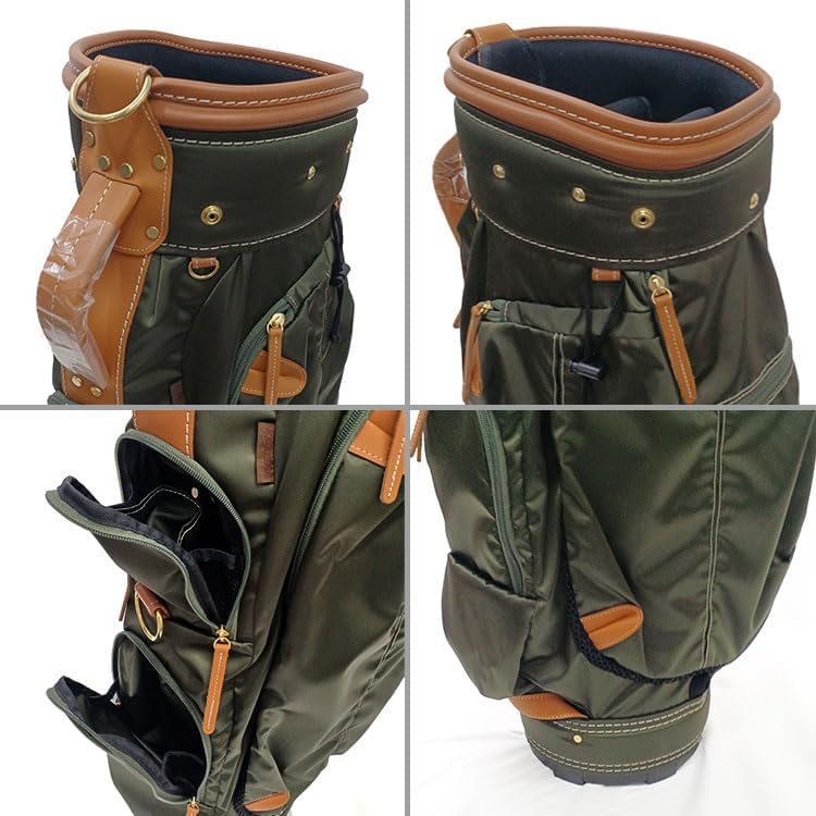 9型 キャディバッグ ダークグリーン 考英舎 キャディバッグ 9型 軽量 3.3kg