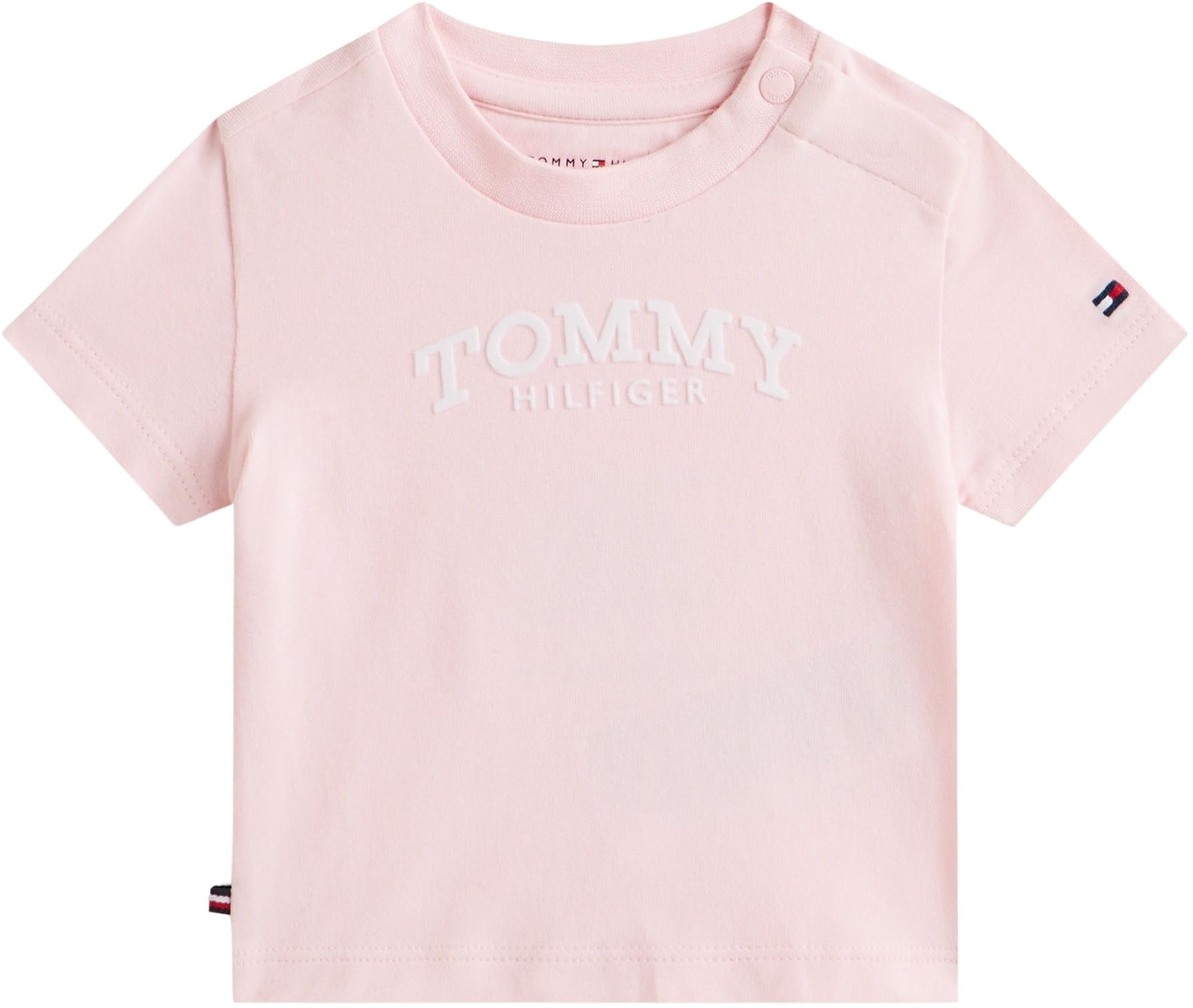 Tommy Hilfiger Newborn MONOTYPE Logo TEE S/S KN0KN02146 Pink (Duchess Pink) 12 Month