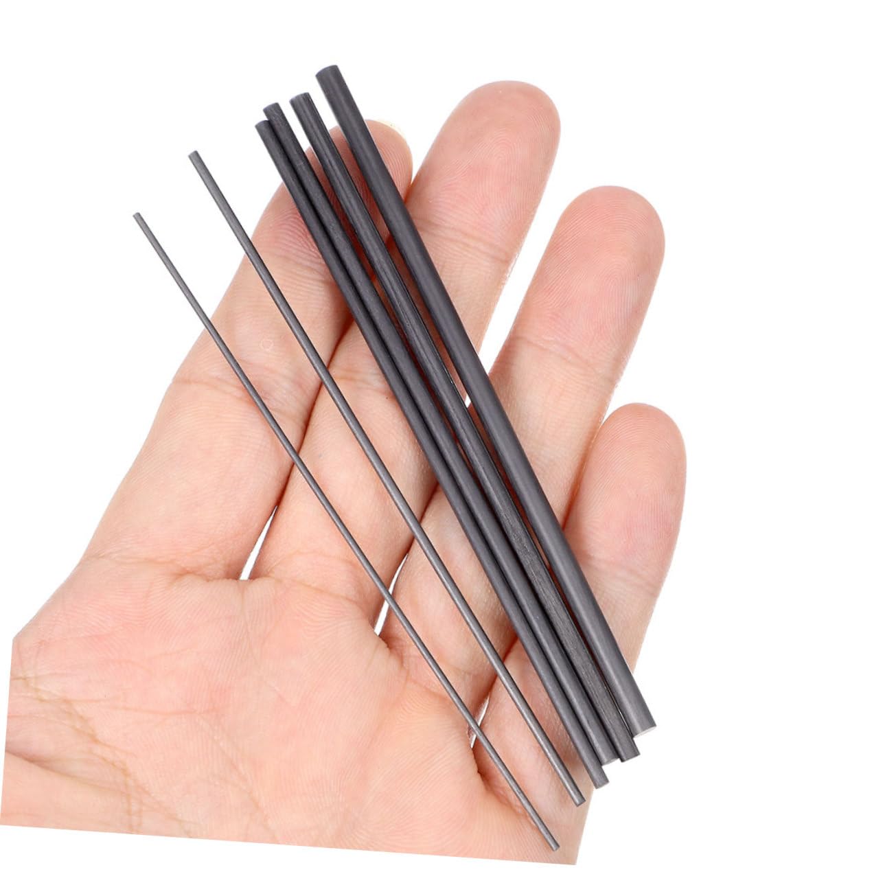 12Pièces Kit de Réparation Fibre de Réparation de Pointe de Canne Inserts Solides Design à Deux Sections pour Eau Douce