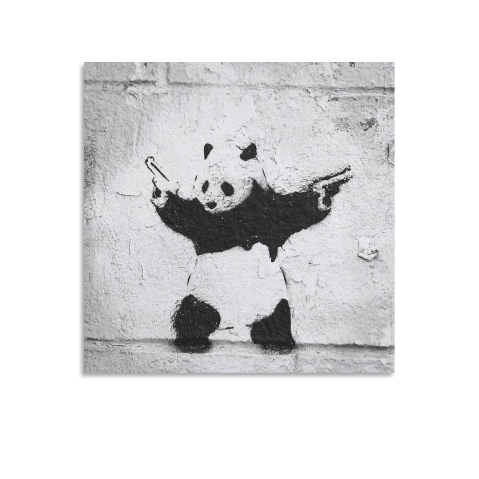 Amazon.co.jp: Banksyバンクシー偉大な画家名作《銃を持った