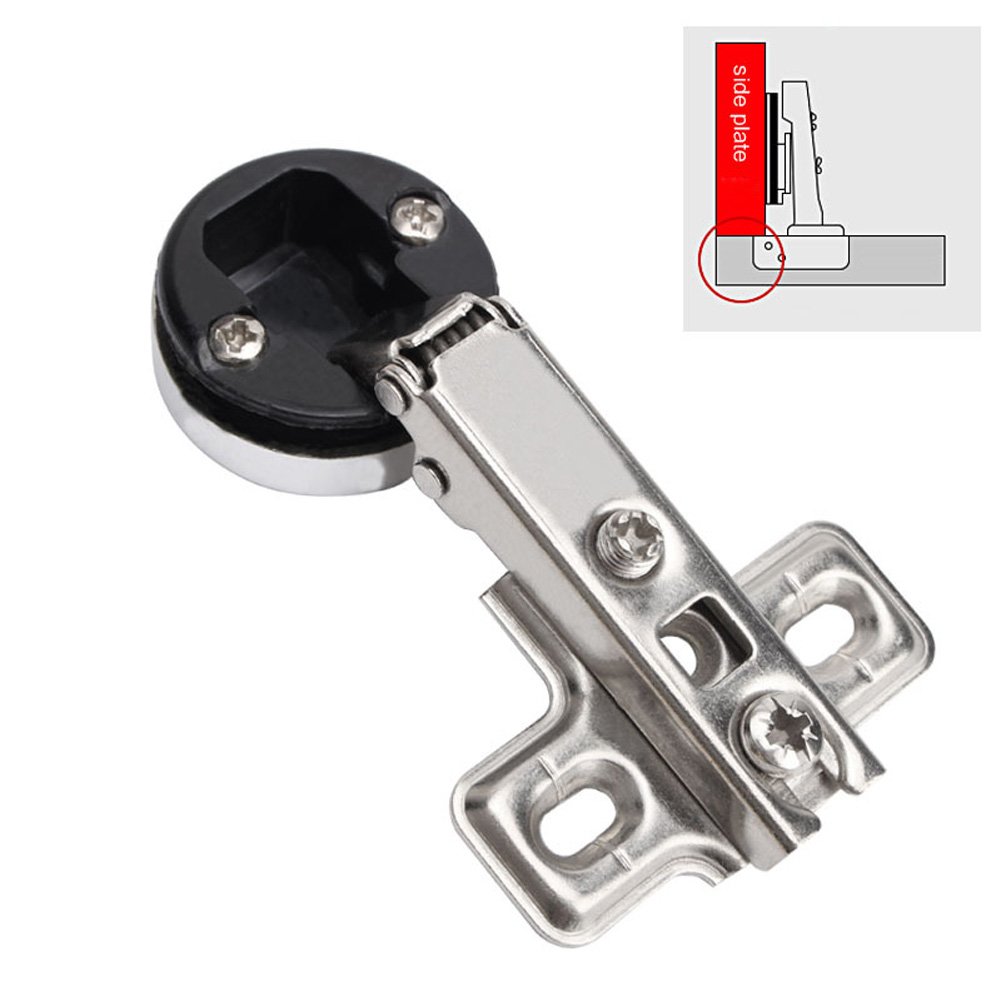 26mm Hydraulic Soft-Close Insert Hinge For Euro-Style Glass Cabinet Doors