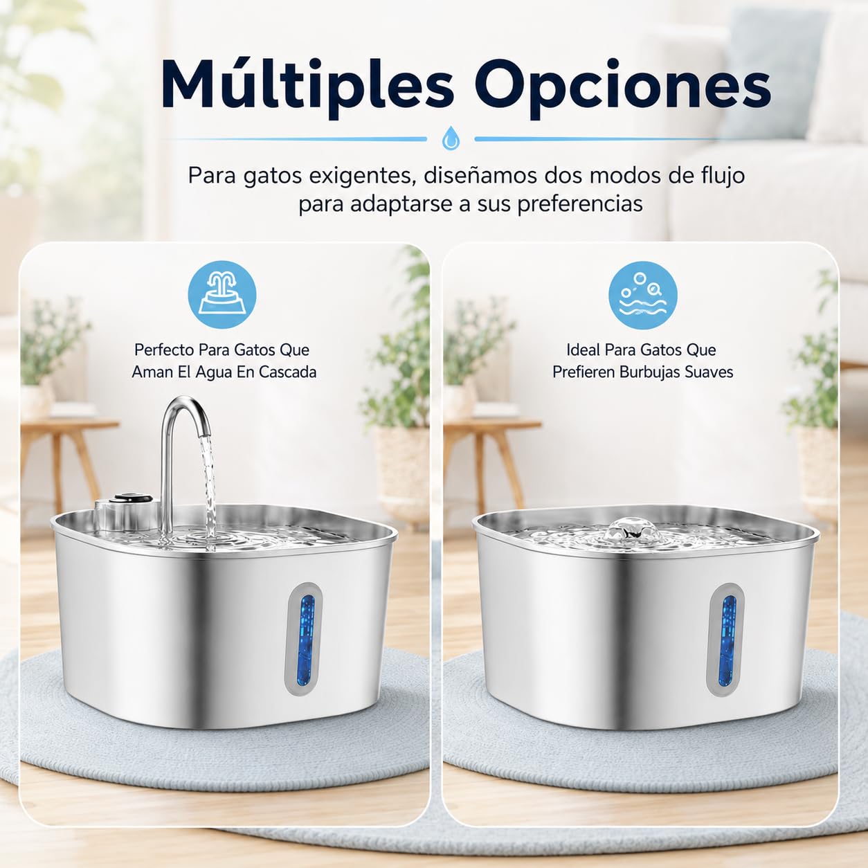 Cat Vitalis Catvitalis Fuente De Agua Gatos Diseno Compacto Circulacion Agua Continua Filtro Higienico para Mascotas Domesticas (1 Artículo)