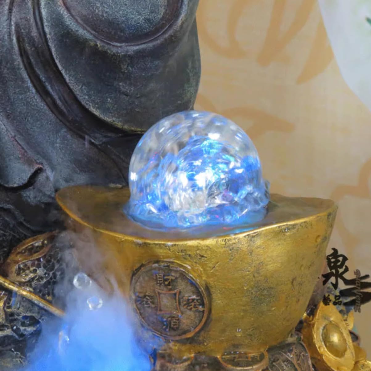 2pcs Crystal Stand for Water Fountain Decoration Clear Spheres for Indoor Crafts and Garden Decor and Easy to Install