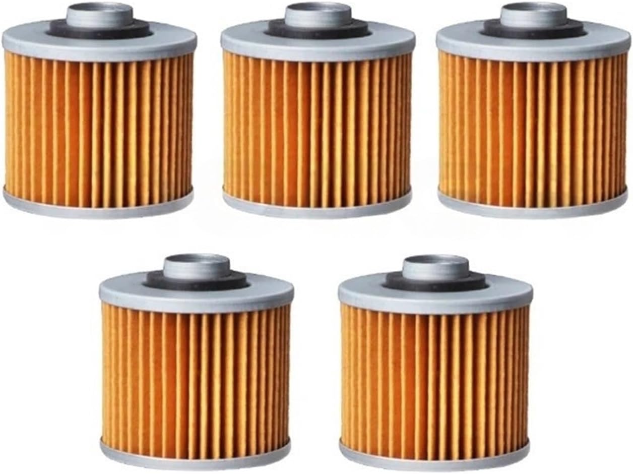 5 Pcs Motorcycle Oil Filter For Ya&maha TDM850 Grizzly YFM 600 Raptor 700 Dragstar XVS 250 400 650 1100 V-Star XV 535 750 Virago Airs Filters Accessories