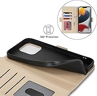 Vista 67 de Havaya Funda para iPhone 13 Pro Max y iPhone 12 Pro Max, cartera compatible con magsaf 2 en 1, desmontable magnética con tarjetero y ranura trasera