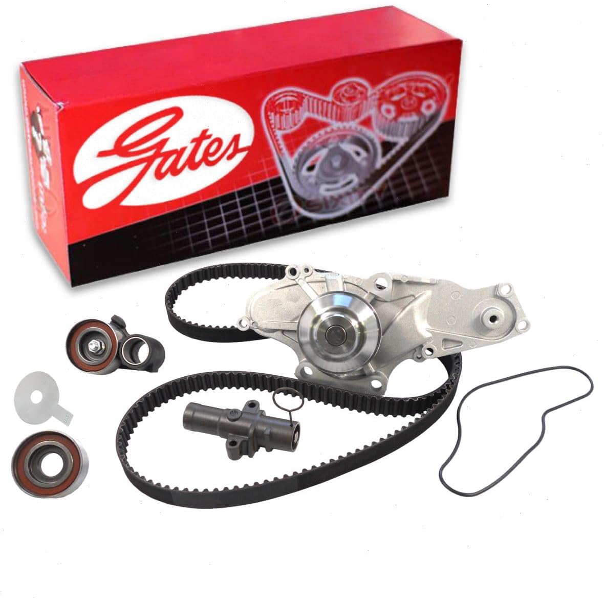 Gates PowerGrip Timing Belt Kit w Water Pump compatible with Honda Accord 3.0L 3.5L V6 2003-2017