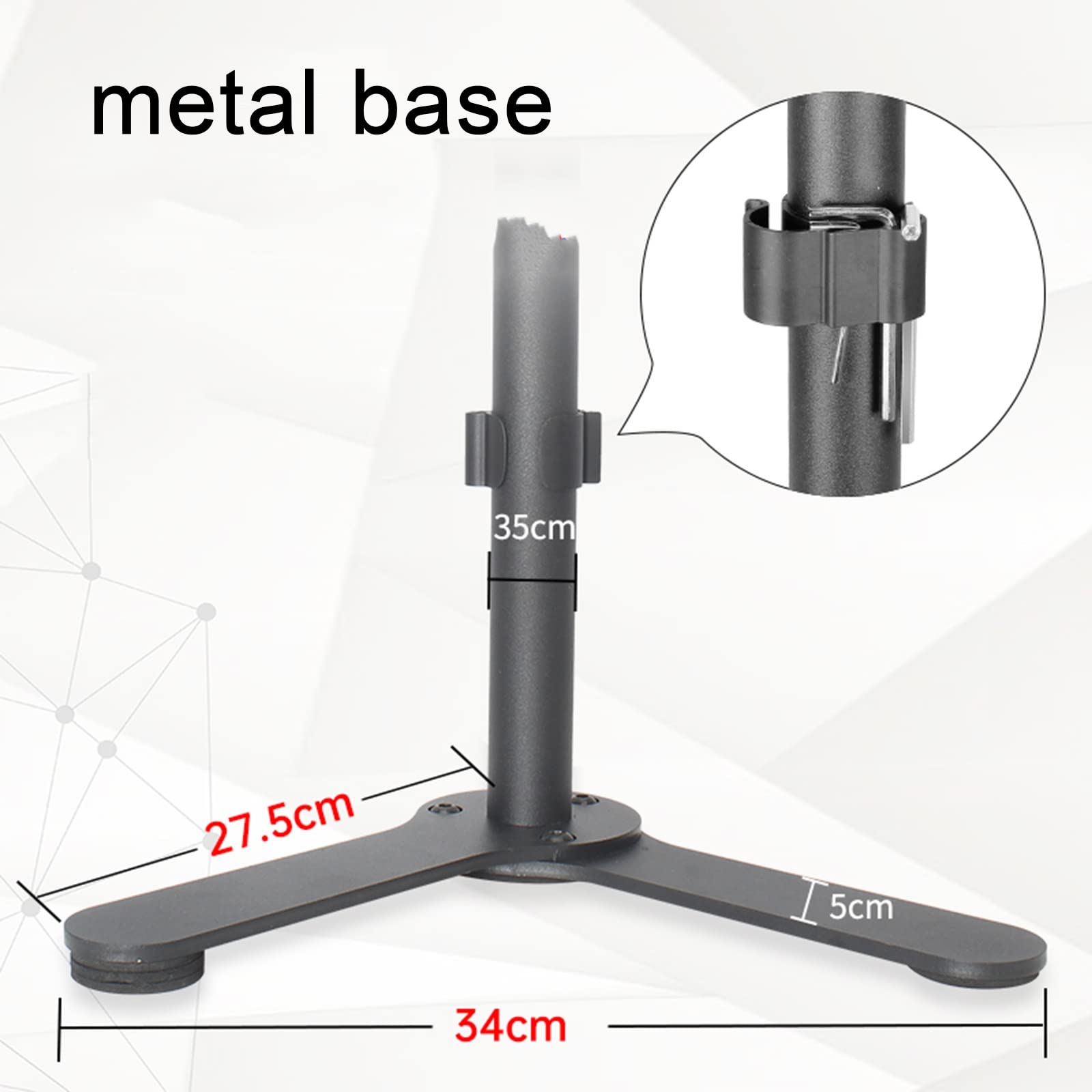 Supporto Doppio per Monitor, Robusto Supporto da Scrivania Completamente Regolabile per Schermi da 12 A 24 Pollici, Supporta 2 Schermi Fino A 10 Kg/22 Libbre Ciascuno
