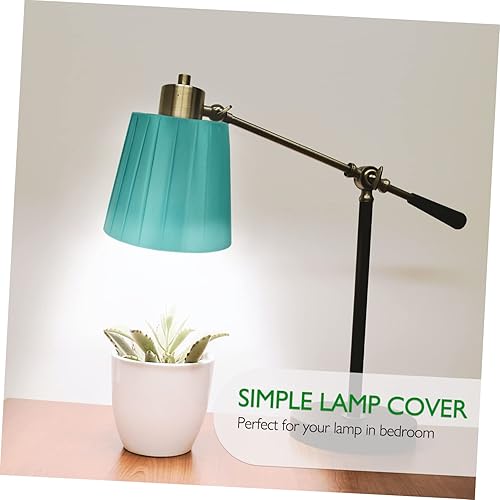 Miniatura 7 de Pantalla tejida moderna plisada de tambor mediano pantalla de tela de barril con clip en cubierta de luz, reemplazo de pantalla para lámpara de mesa