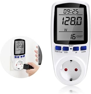 Power Meter Socket 110/250V Consumption Watt Energy KWh, EU/US/UK/FR Plug Electricity Analyzer Monitor 1pc(AU Plug)
