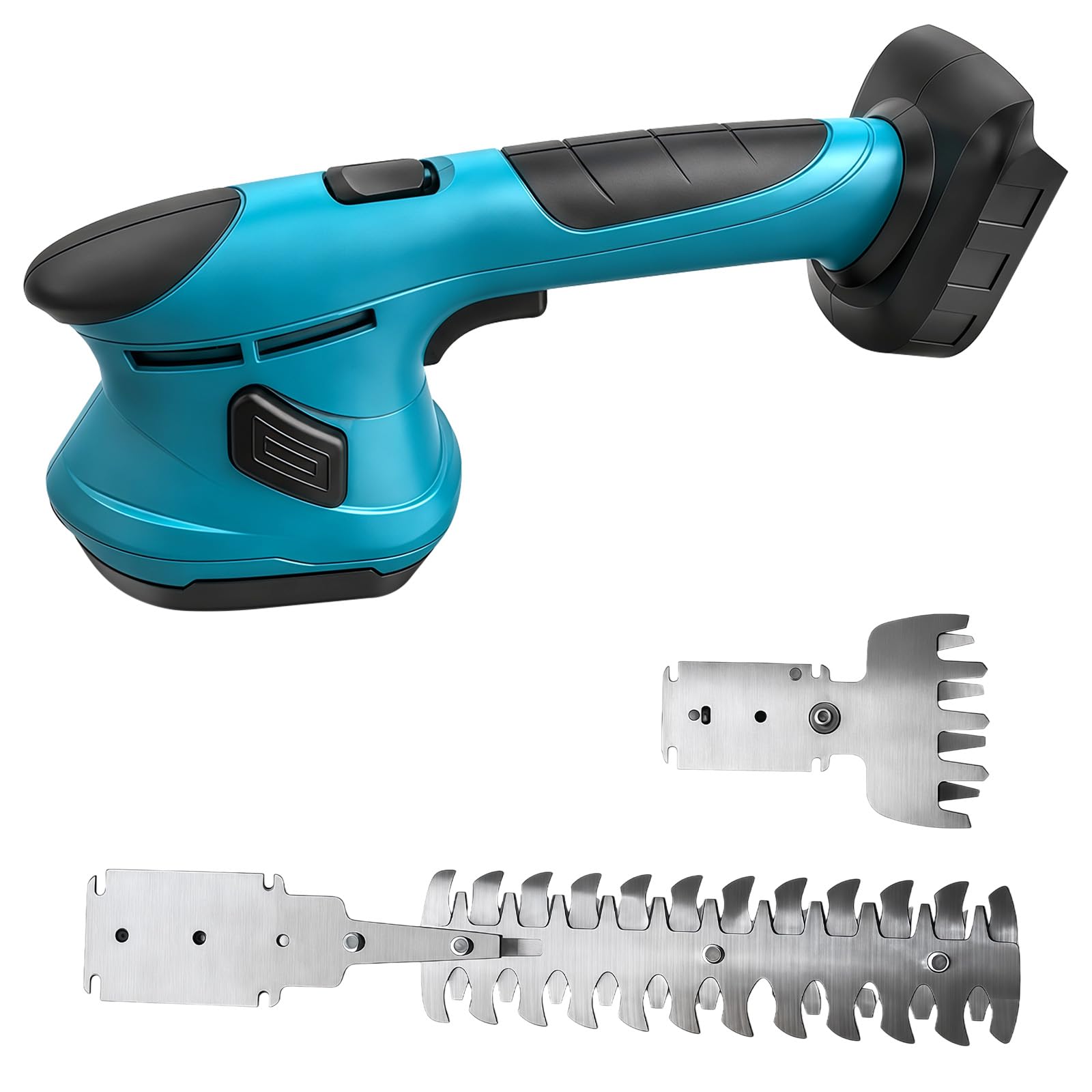 Grasschere Akku, 2-IN-1 Rasenkantenschere Heckenschere Klein Kompatibel mit Makita 18V-21V Elektrische Rasenschere Mini Gras und Strauchschere (ohne Akku und Ladegerät)