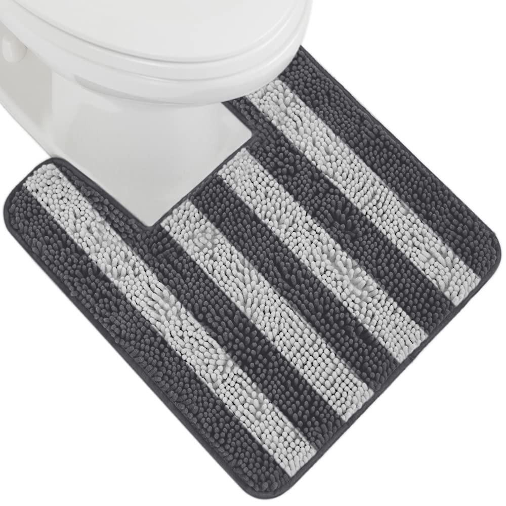 Buy Gorilla Grip Shaggy Chenille Square UShape Contoured Mat for Base