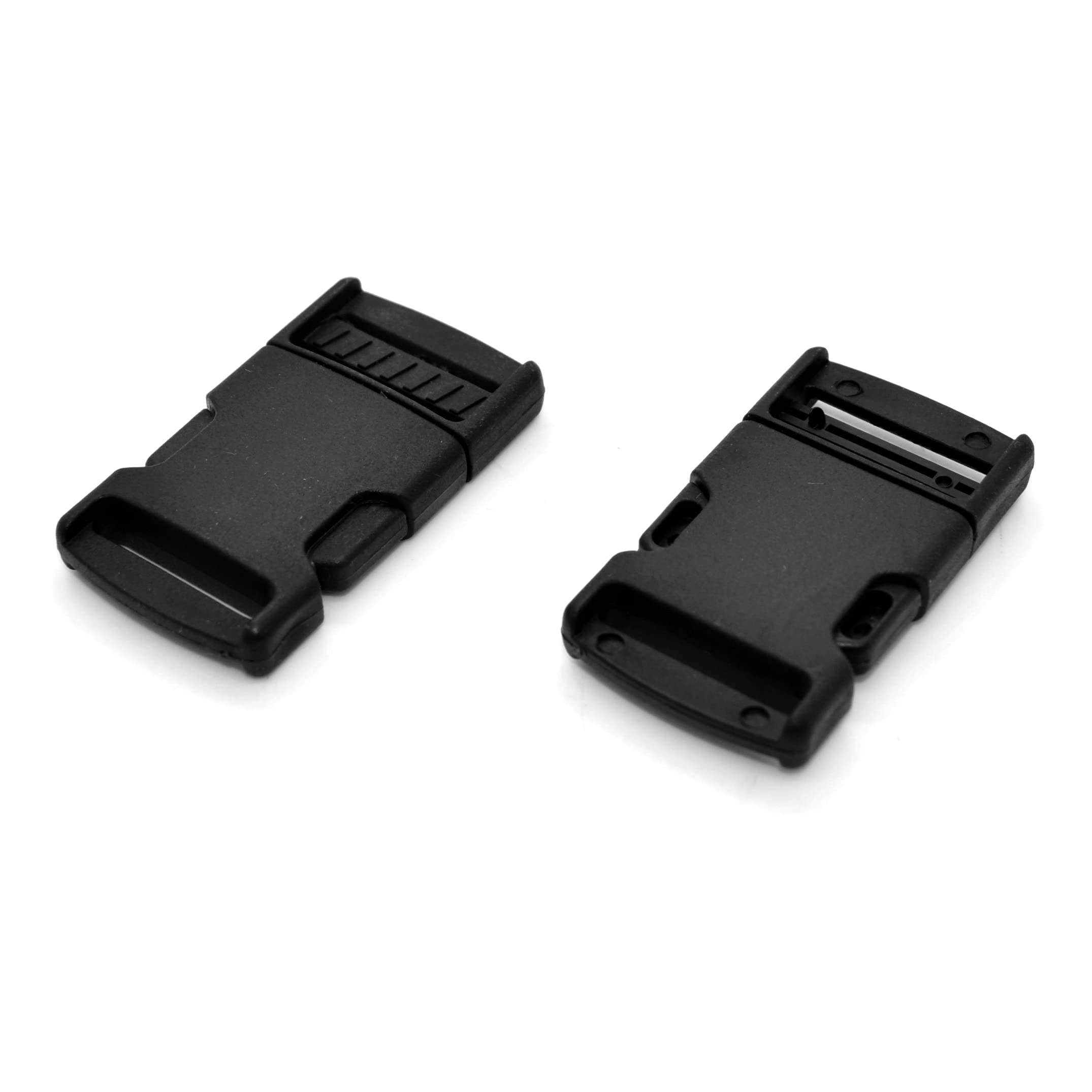 Side Release Buckles Clips for 50 mm / 2 in Webbing, Luggage, Back Pack/Rucksack, Straps (Black, 50 pieces)