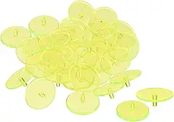 Marcador de bola de golfe, marca de posição plana transparente redonda ferramenta de marcação de locais acessório esportivo de golfe