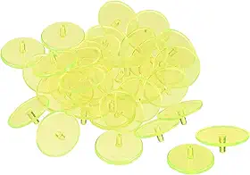 Marcador de bola de golfe, marca de posição plana transparente redonda ferramenta de marcação de locais acessório esportivo de golfe