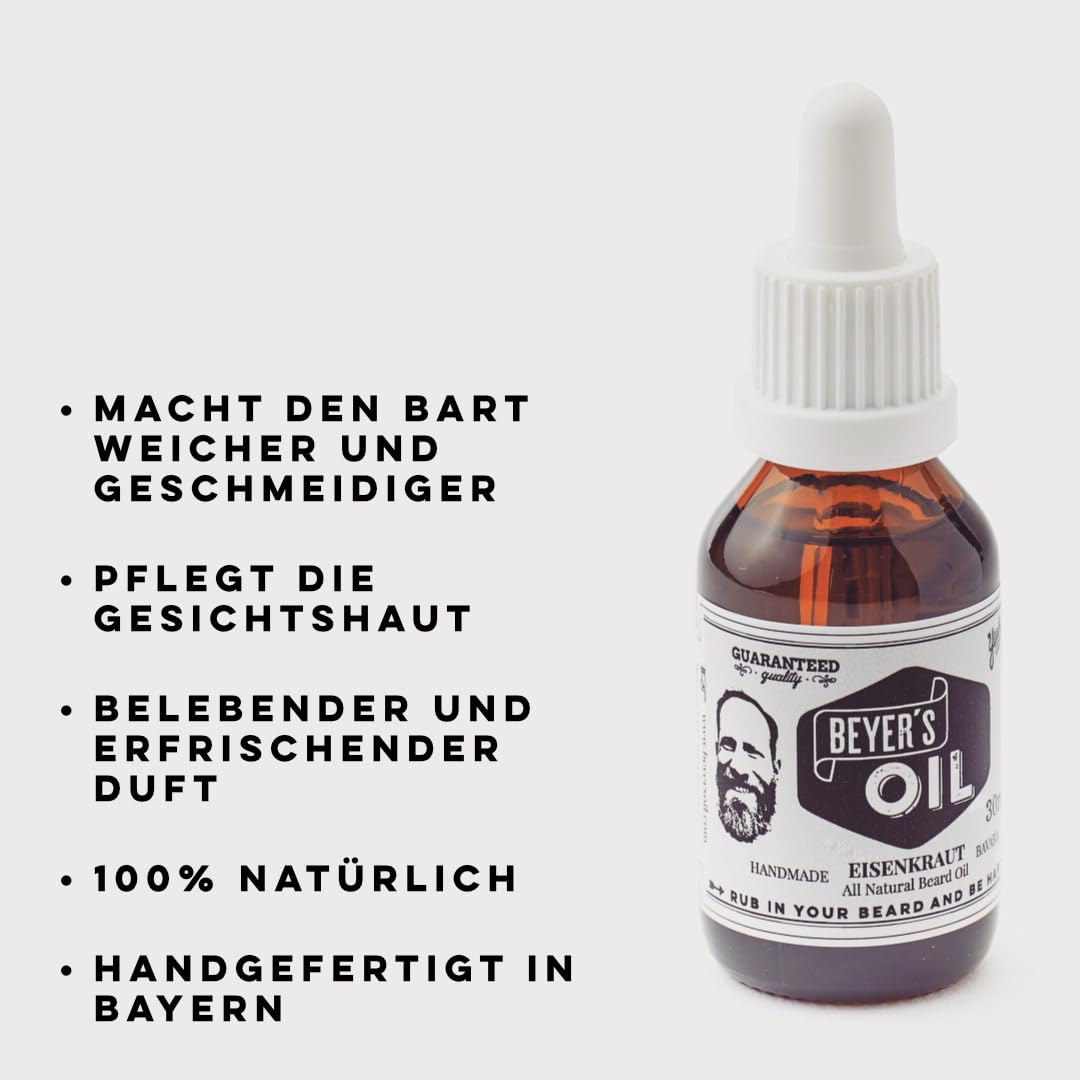 Beyer?s Oil Bartöl & Beard Balm - Bartpflege Set - 100% natürlich - Handgemacht in Bayern
