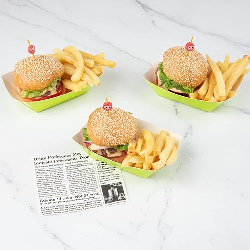 Miniatura 7 de Restaurantware Bio Tek - Botes de comida de 3.3 pulgadas, 400 bandejas desechables de papel para alimentos, resistentes, resistentes a la grasa,