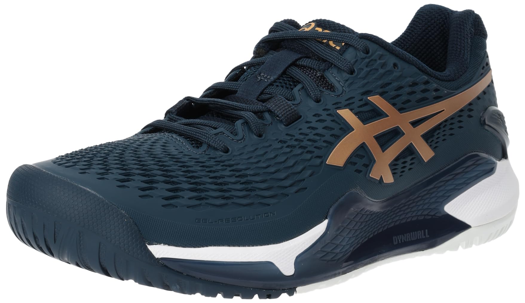 ASICS Resolution 9 Uomo Homme Chaussures de Tennis Blanc Bleu
