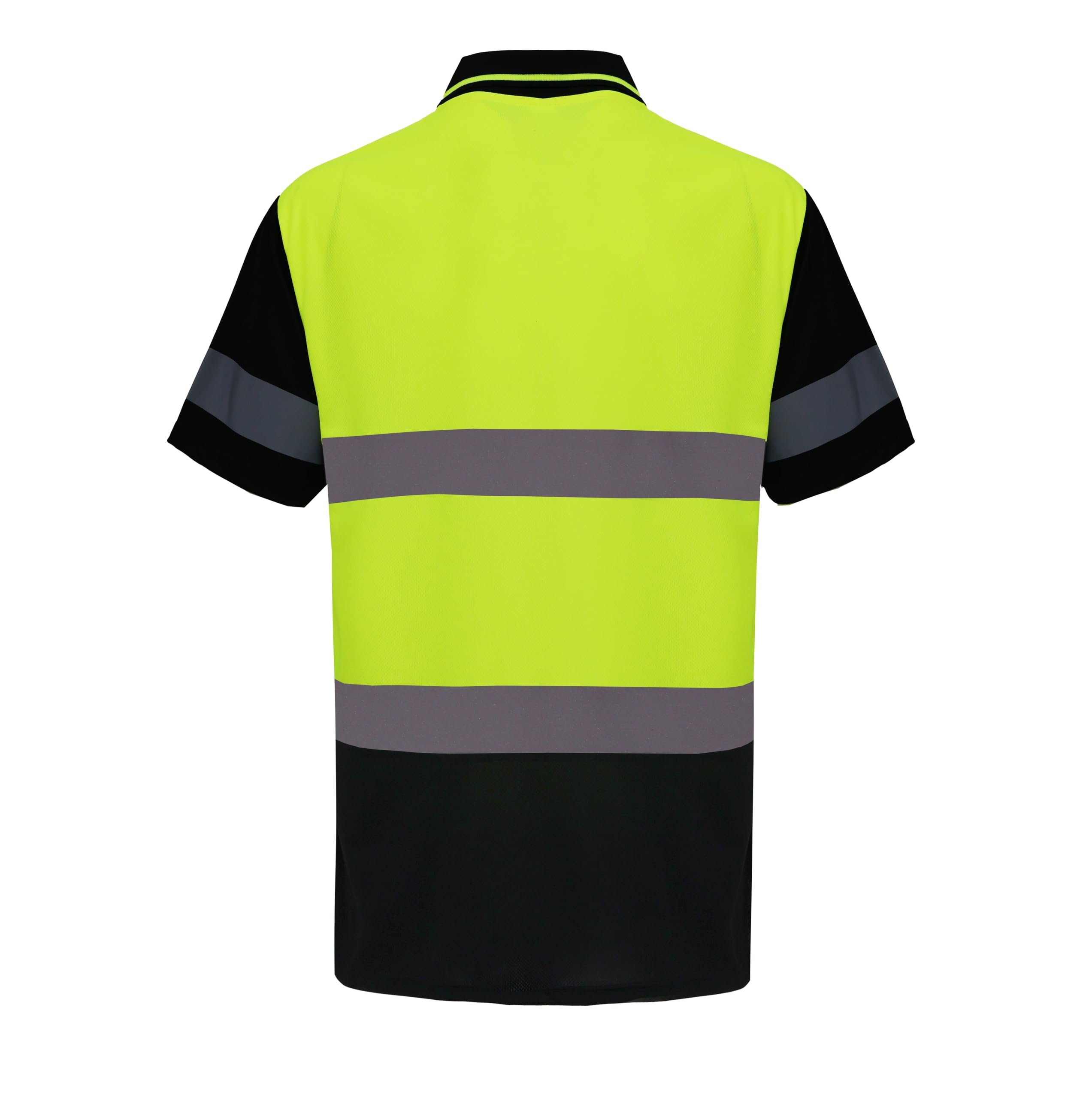 WORK IDEA Polo da uomo con protezione di avvertimento, polo da lavoro riflettente