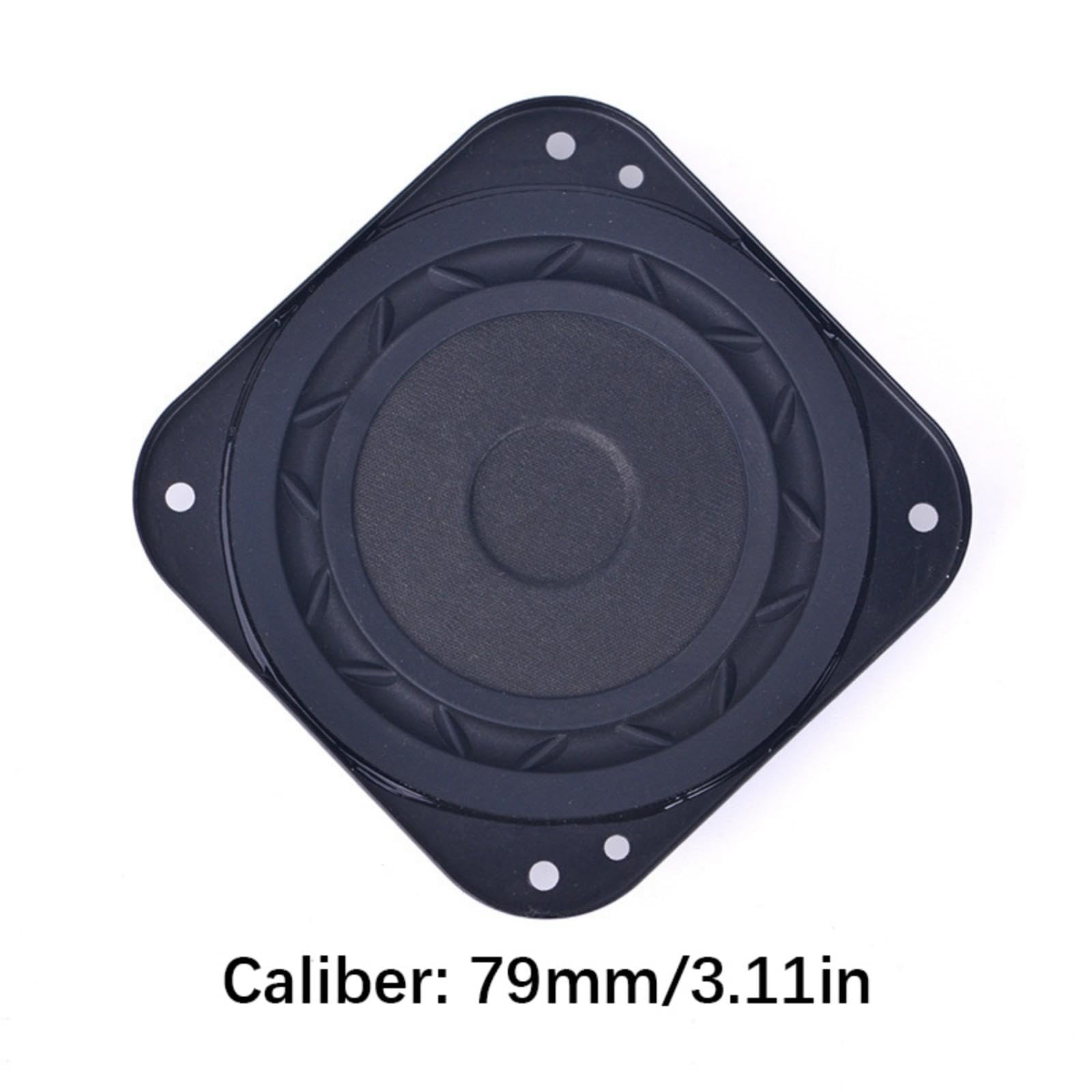 Altoparlante Magnetico Interno 15W 8Ohm 3 Pollici Forma Rotonda Sostituzione Telaio in Gomma Woofer Suono Potente Magnetico