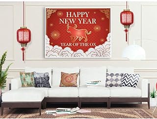 Chinese New Year 2020 Banner, Year Of The Rat Size 24x18, 36x24, 48x24 and 48x36, Chinese New Year Backdrop, Happy New Year Banner, Chinese New Year Decorations, Party Poster Print SPEEDYORDERS