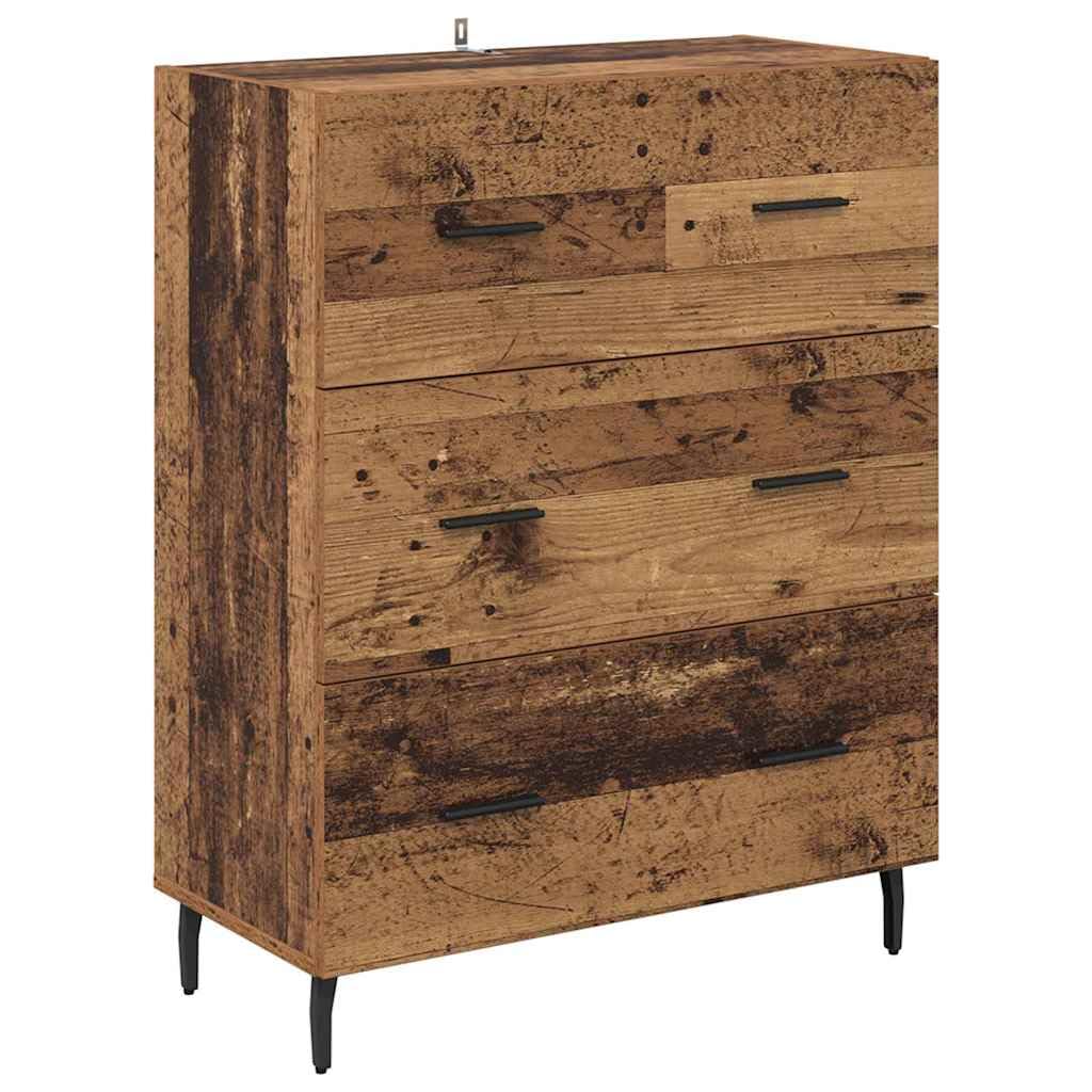 Credenza Alta 2 Pezzi Legno Ingegnerizzato 69,5x32,5x180 cm