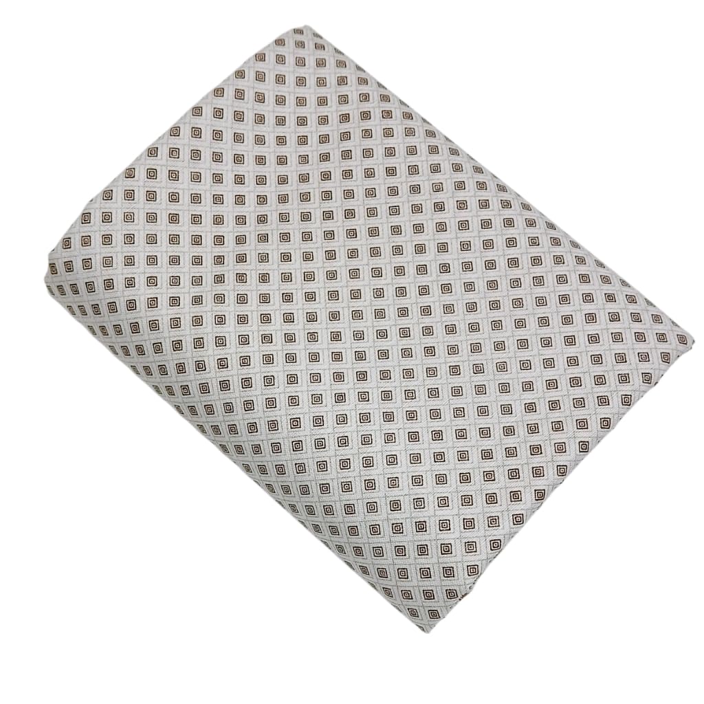 Arogmira Men's Unstitched Shirt Fabric | Poly Cotton Printed Shirting Material | Men's Shirt Piece Combo | Pack of 2 | 2.25 Meter Each 2