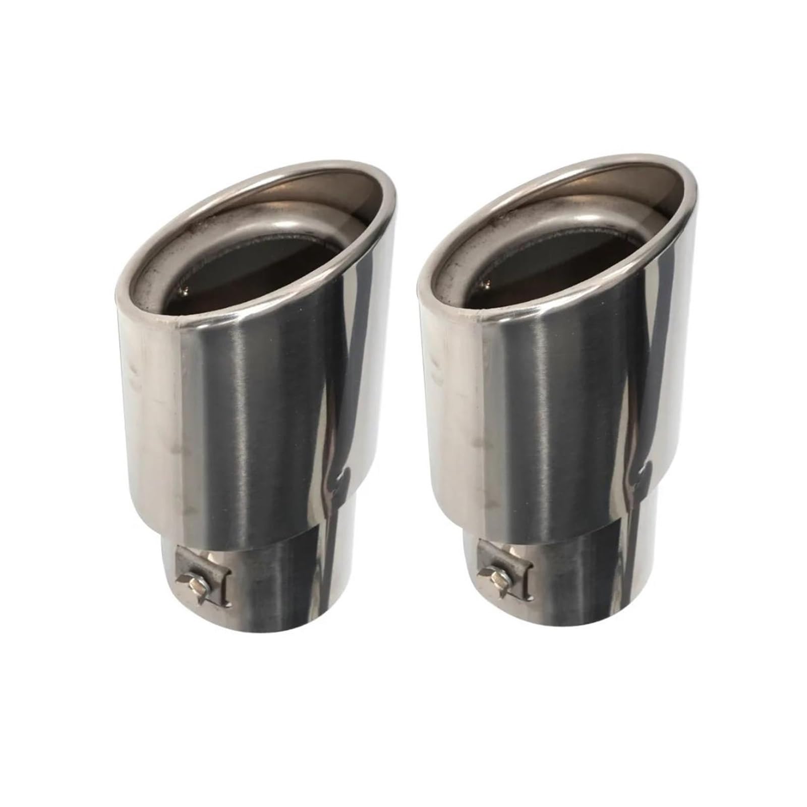 Para Subaru Para Forester 2008 2009 2010 2011 2012 2x 2.5" 63mm Tubo De Escape De Acero Inoxidable Tubo De Escape De Coche