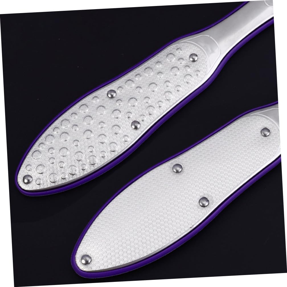 Beavorty 3stücke Grooming Fußfeile Aus Edelstahl Professioneller Hornhautentferner Für Sanfte Fußpflege Ergonomisches Design Für Trockene Und Rissige Haut Für Damen Herren Und