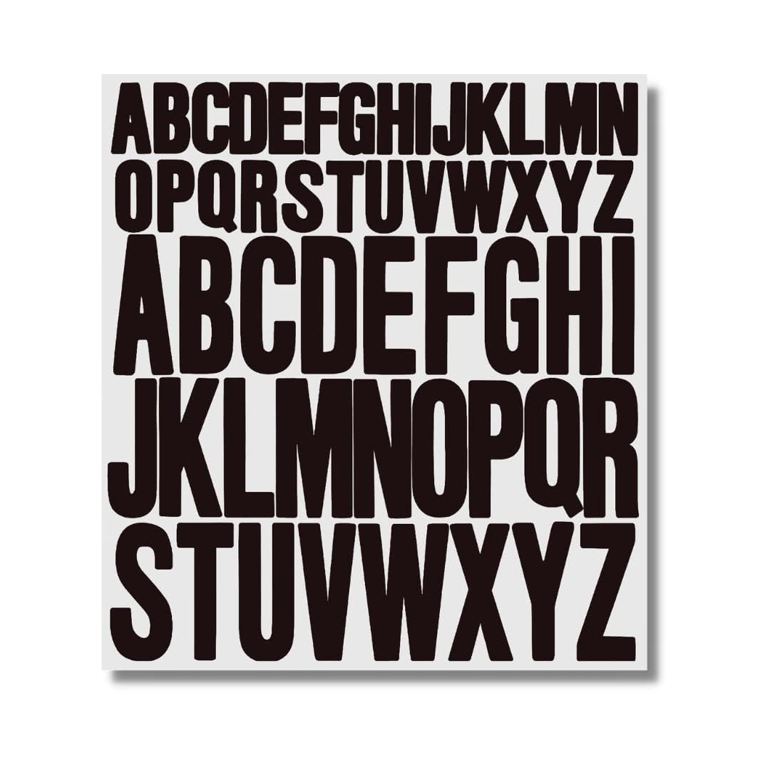 Hntr Black Letters Hntr® Pink Vinyl Letter Stickers | Pink Alphabet Stickers | 416 Sticky Letters For Crafts, Scrapbook And Journal | Self-Adhesive Vinyl Letters | 16 Sets Of Large & Small Letter (5Cm & 2.5Cm)