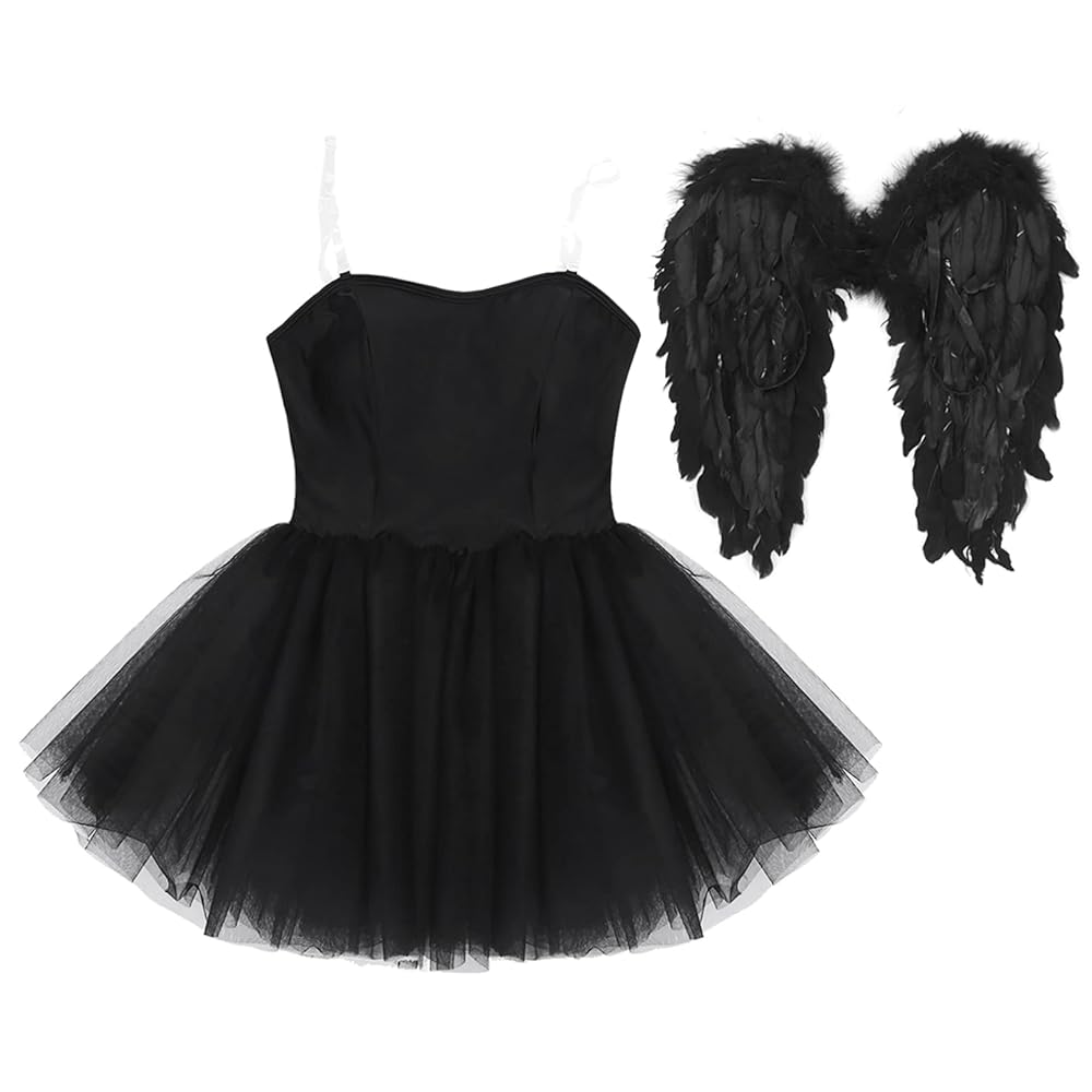 Treat Ürself angel wings mini dress ブラック Treat ürself angel wings mini dress - メルカリ