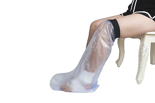 Miniatura 5 de Protectores de piernas impermeables para fundición y vestidor, protector fundido para mangas de piernas y vendajes y yesos secos, reutilizable con