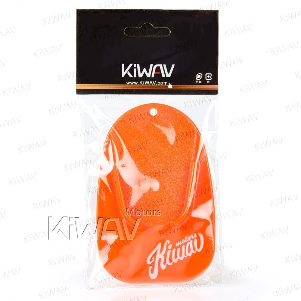 KiWAV Motorcycle Motocross Kickstand pad Support Orange x1 piece Soft Ground Outdoor Parking Anti Sinking image 3