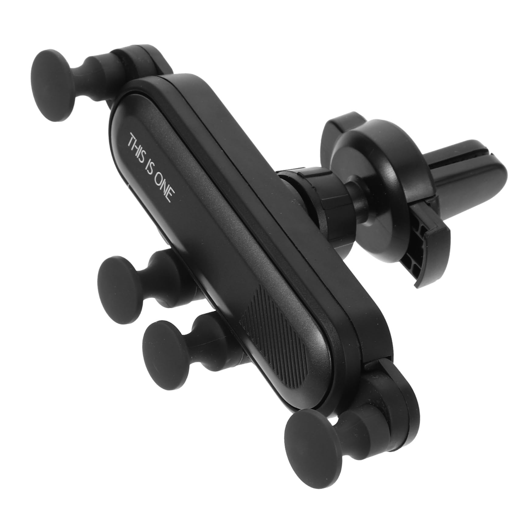 Gatuida 3pezzi Supporto Telefonico Telescopico per Auto con Design Fibbia Stabilità Punti e Base Compatibile con Smartphone da Nero
