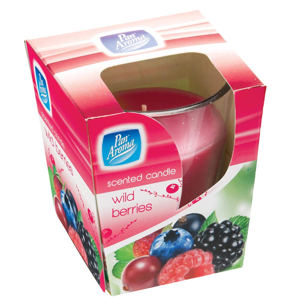 Pan Aroma Scented Candle - Wild Berries - fragrance fragranced scent smell smelly