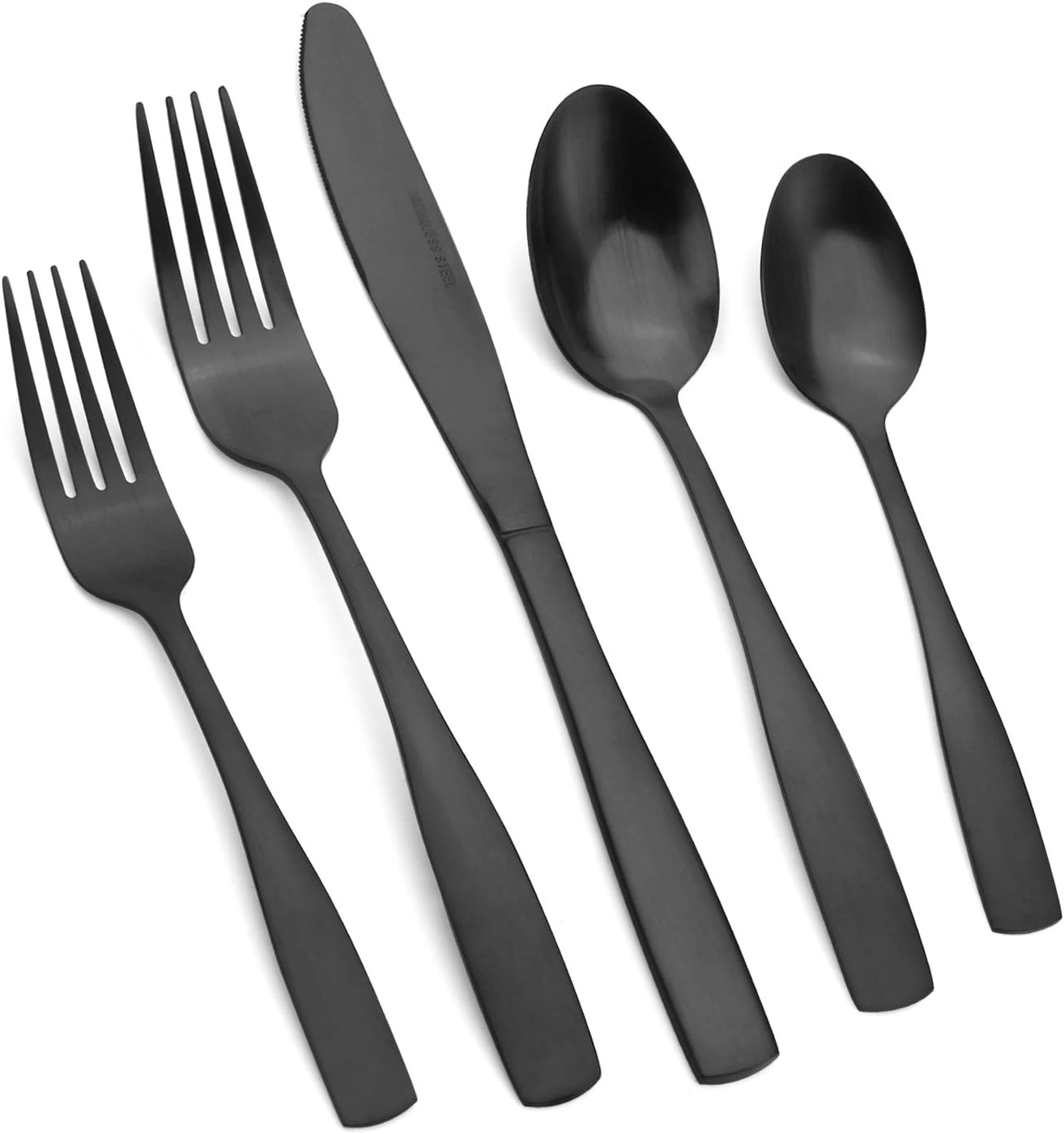 Vanys 20-Piece Silverware Set, Satin Finish Flatware Cutlery Set Service for 4, Knives/Forks/Spoons Included, Dishwasher Safe 20 Piece