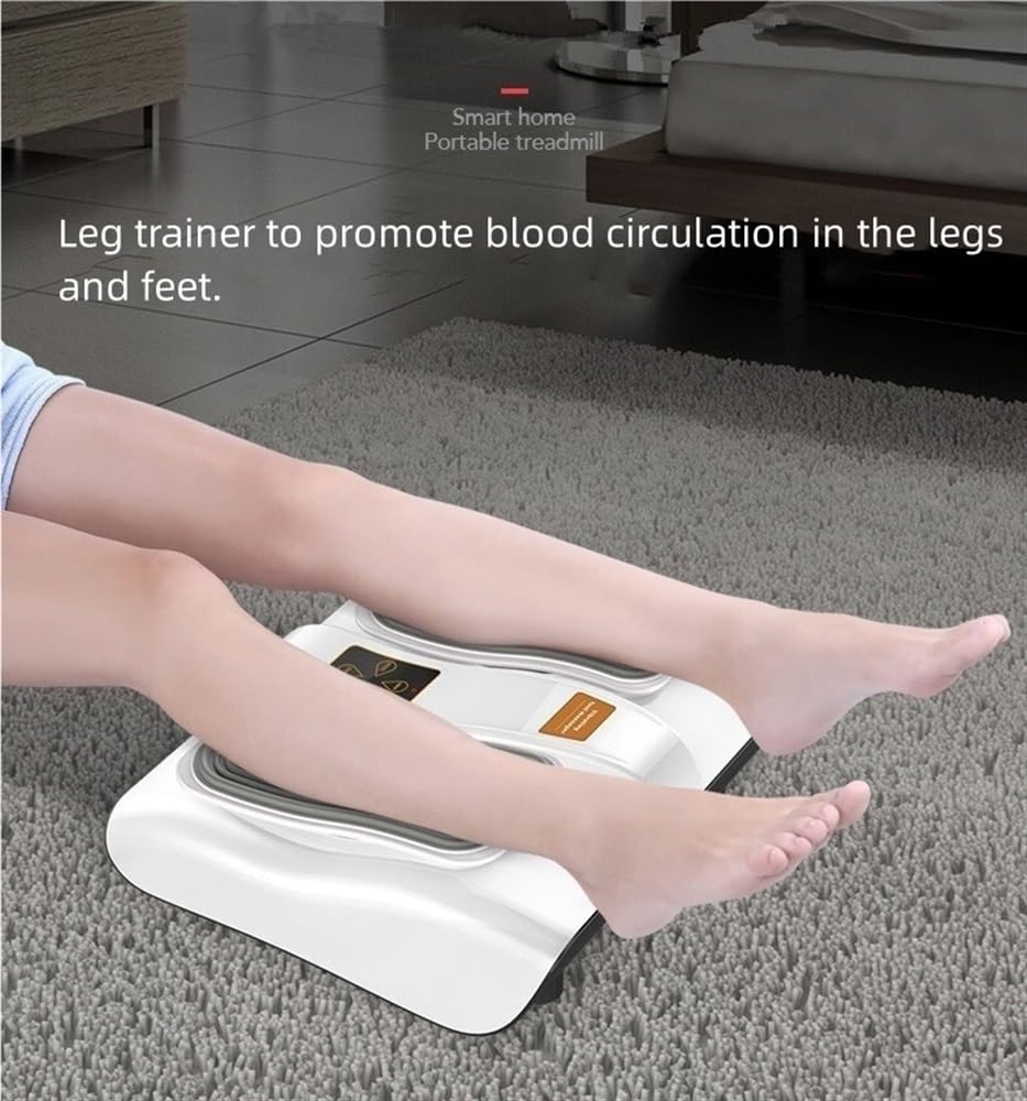 POWERLEGS Machine à Marcher Assis – Entraîneur Passif Des Jambes, Circulation Sanguine, Télécommande, 30 Vitesses, Magnétothérapie, Pour Mobilité Réduite