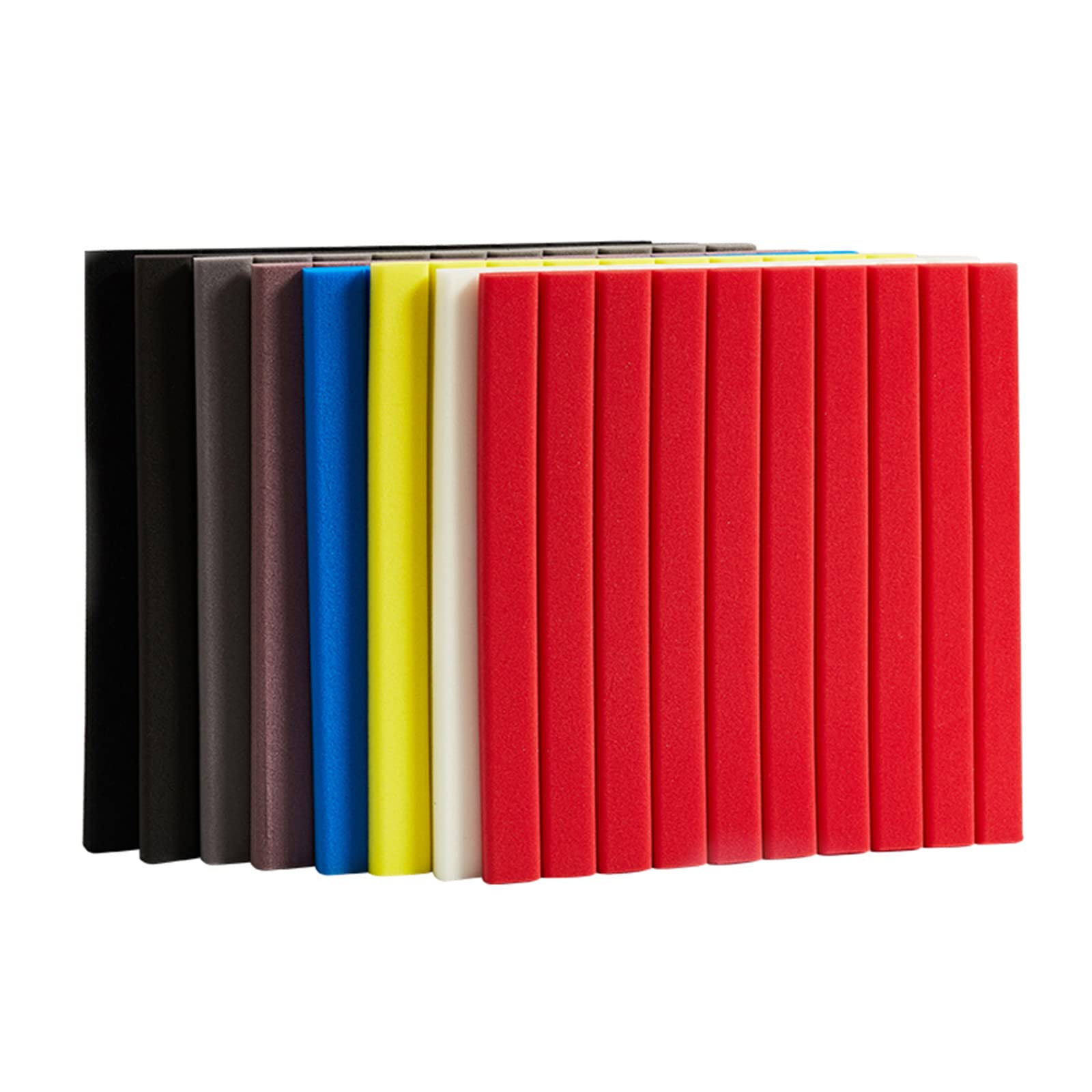 Paneles de espuma acústica para cine en casa, azulejos de espuma de alta densidad insonorizantes con cancelación de ruido, 50 x 50 x 5 cm, paneles de pared absorbentes de sonido, paquete de 2